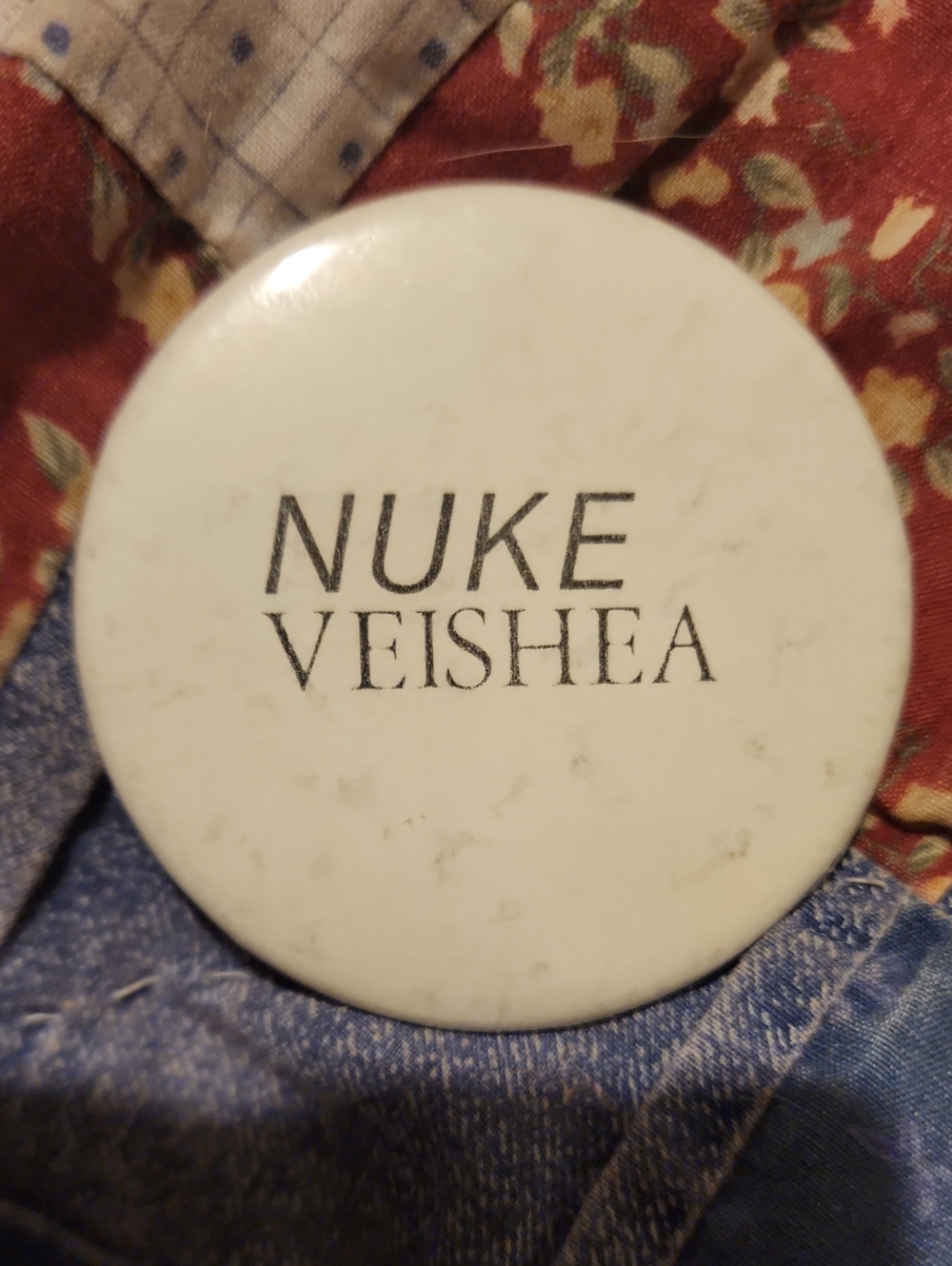 Vintage Nuke Veishea Iowa State University Pinback Button Badge Pin